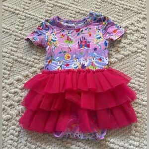 Posh Peanut Lisa Frank Tutu Onesie EUC 6-12m